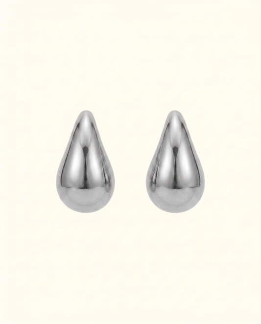Nora Mini Hoop Earrings - Silver