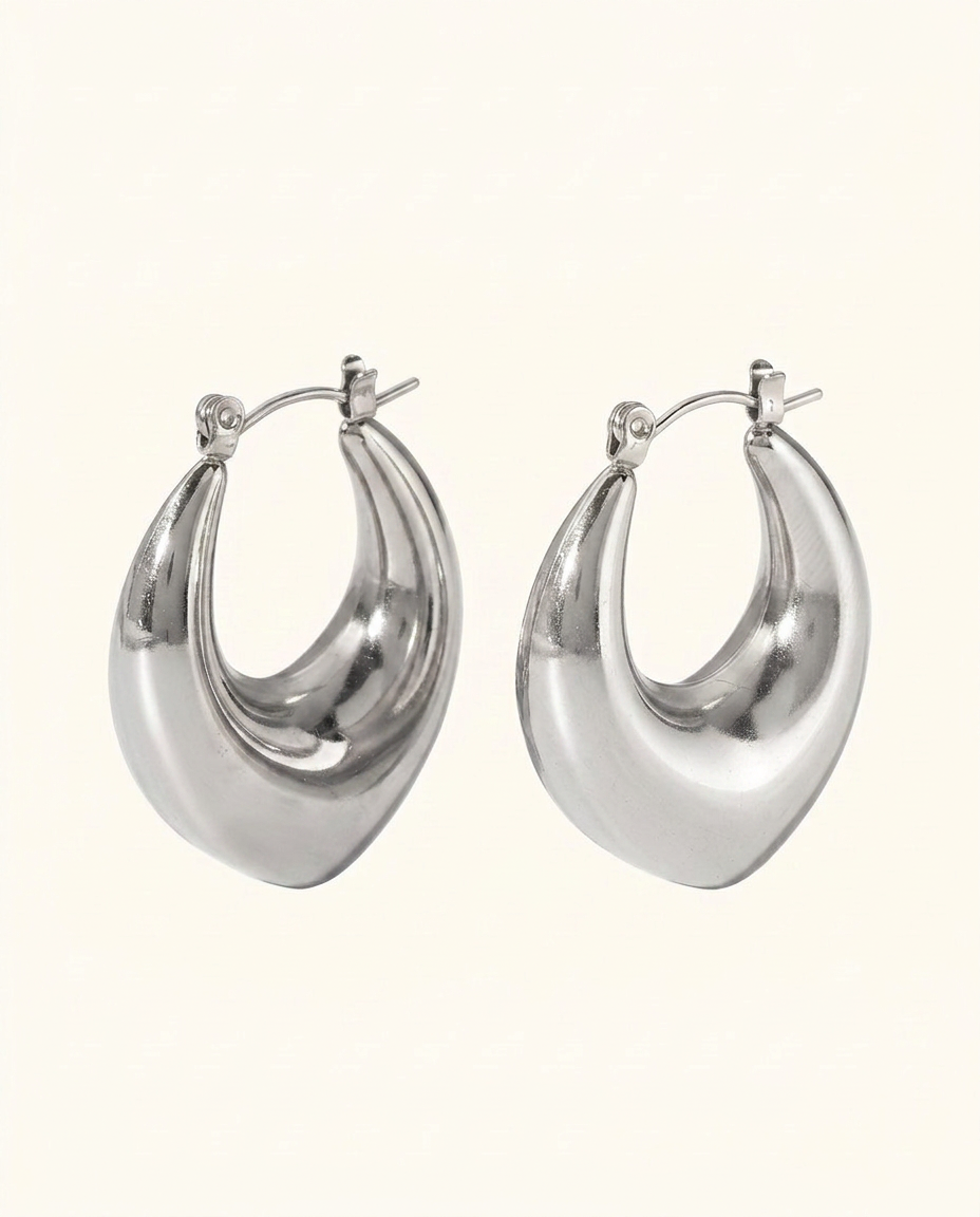 Ophelia Sculpted Earrings - Gold