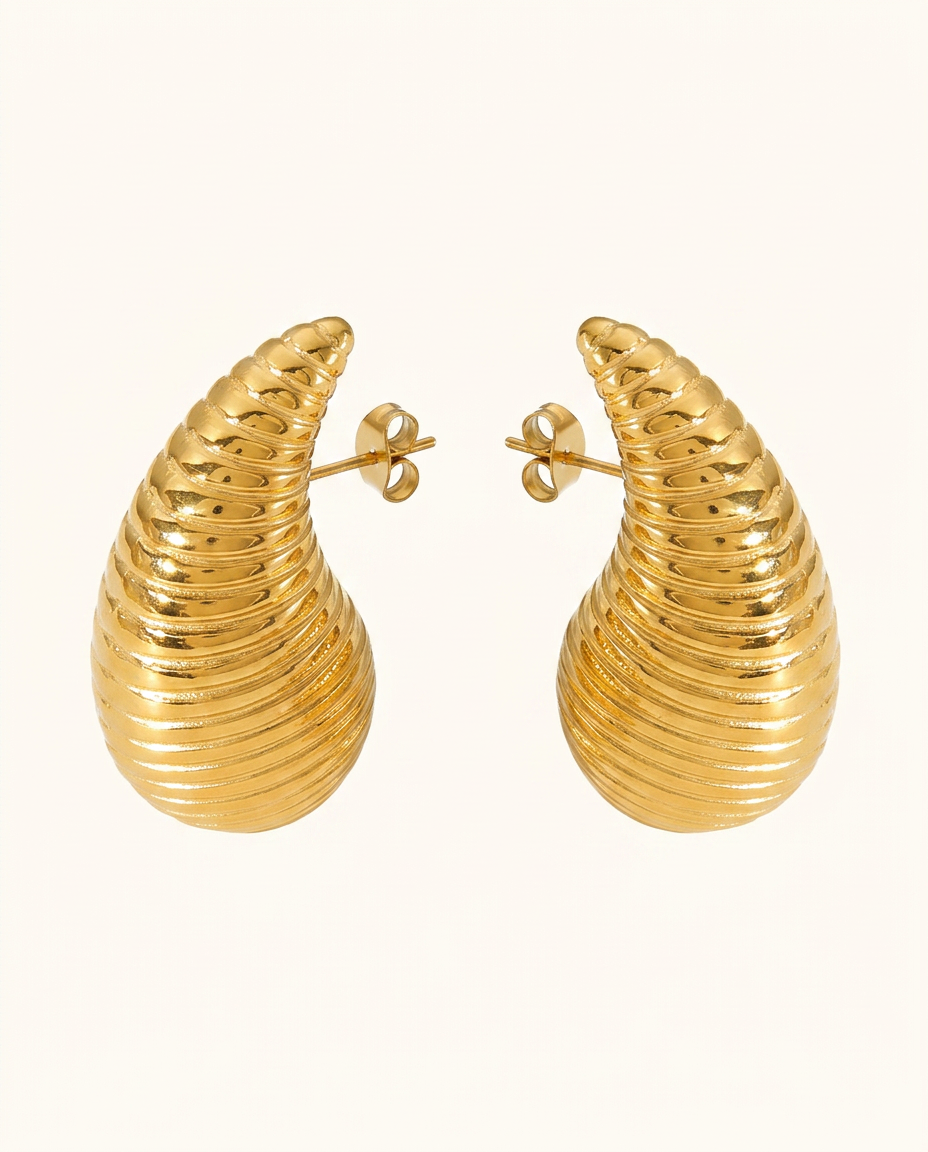 Siena Arc Earrings - Gold