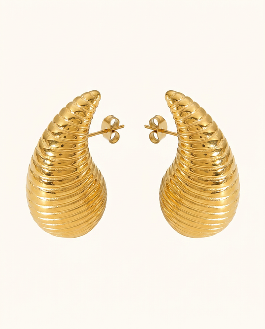 Siena Arc Earrings - Gold