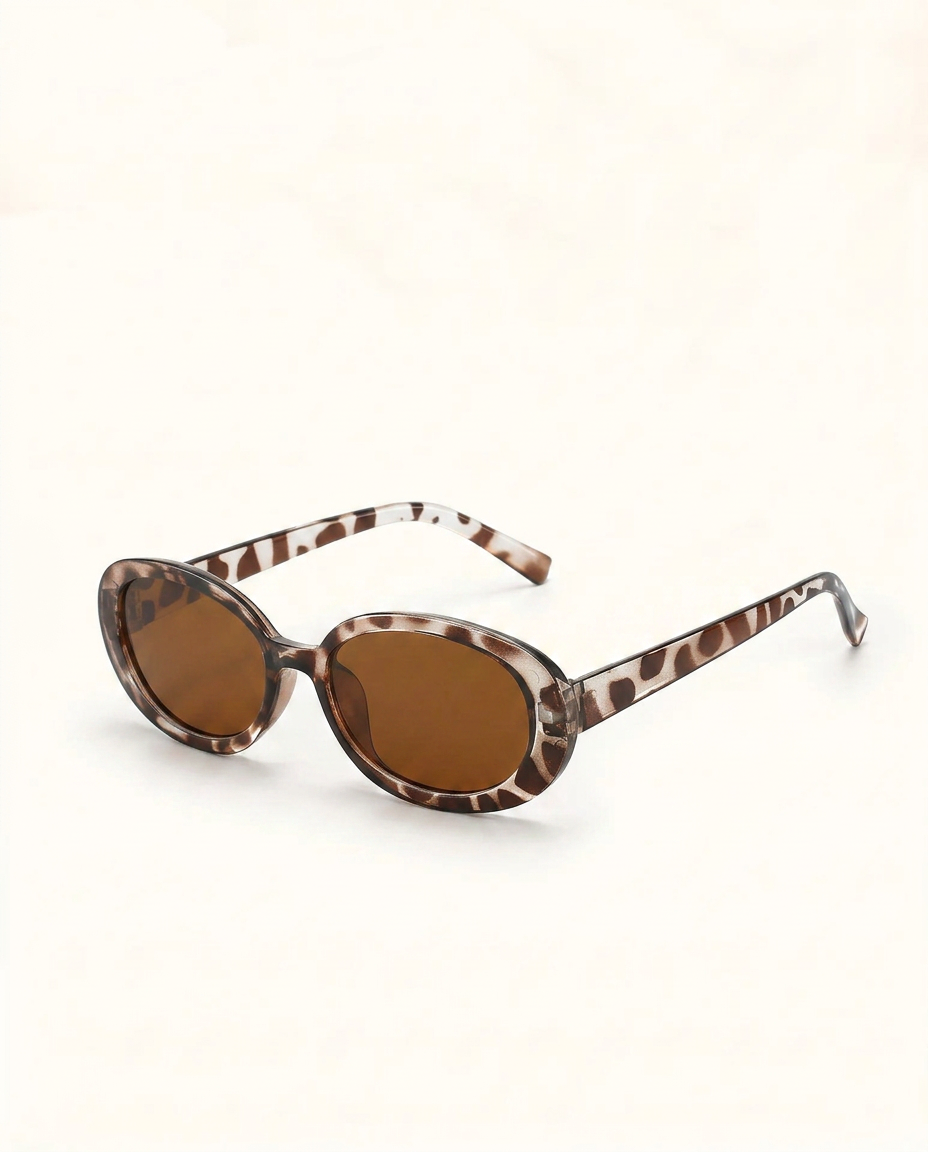 Solene Oval Sunglasses - Tortoise