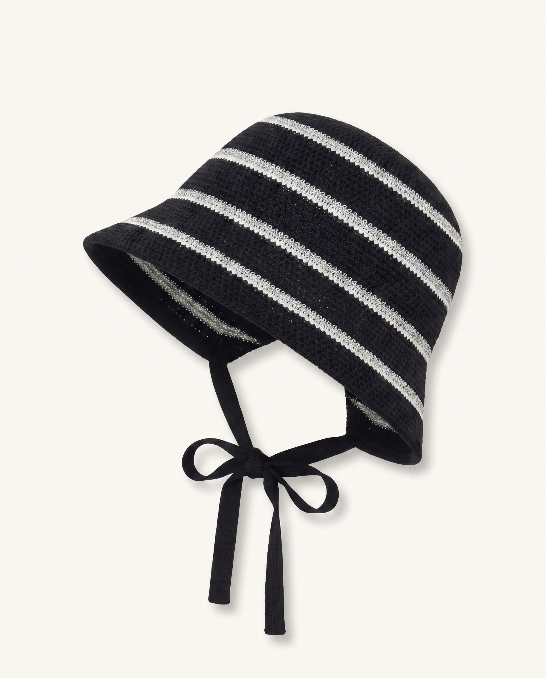 Woven Stripe Bucket Hat