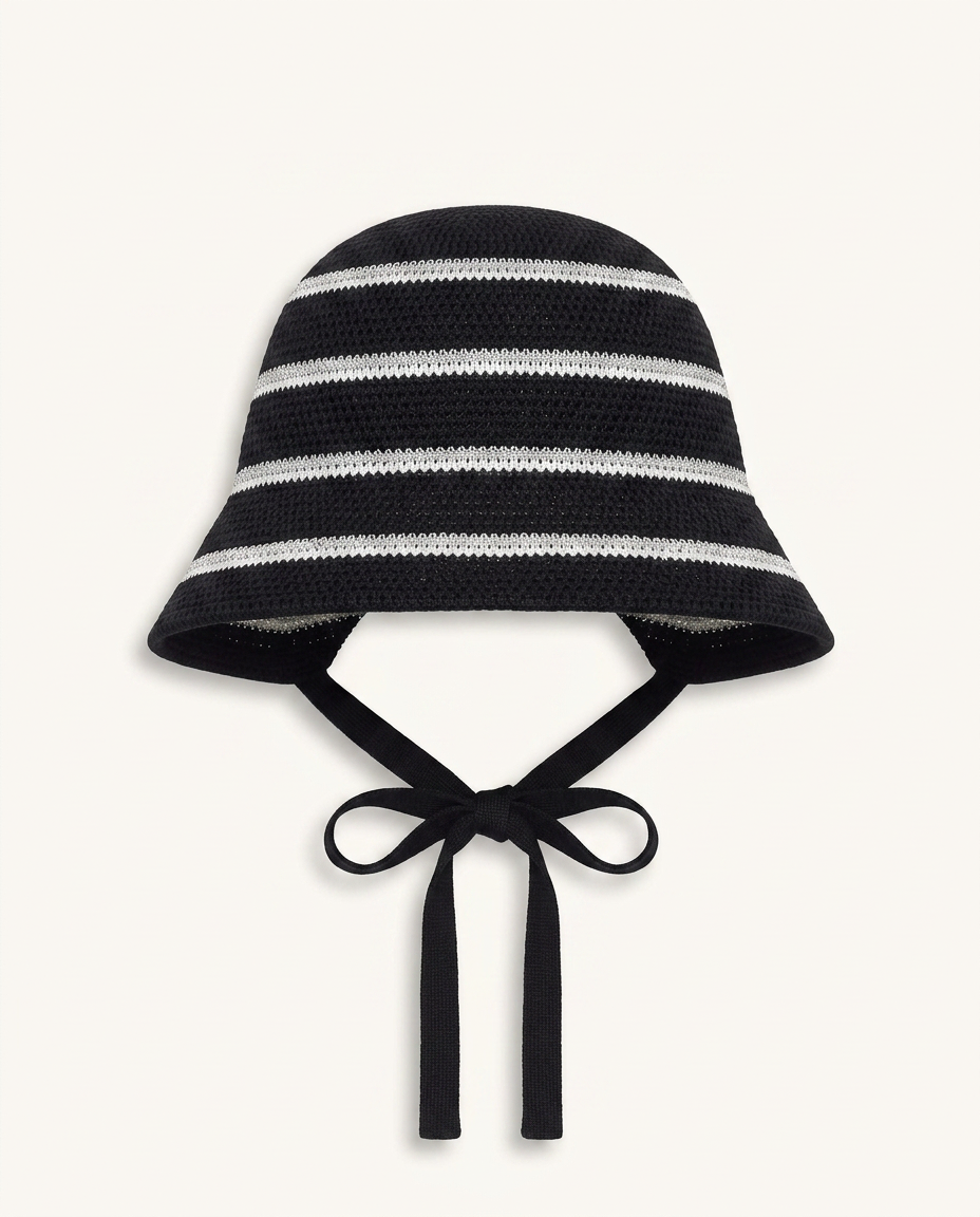Woven Stripe Bucket Hat