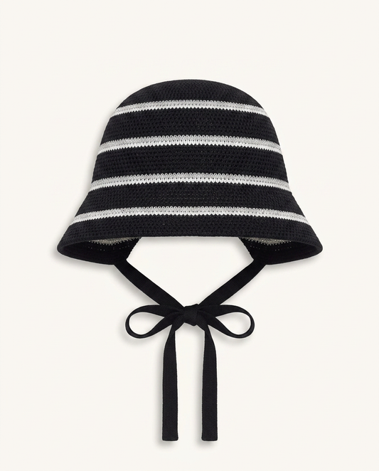 Woven Stripe Bucket Hat